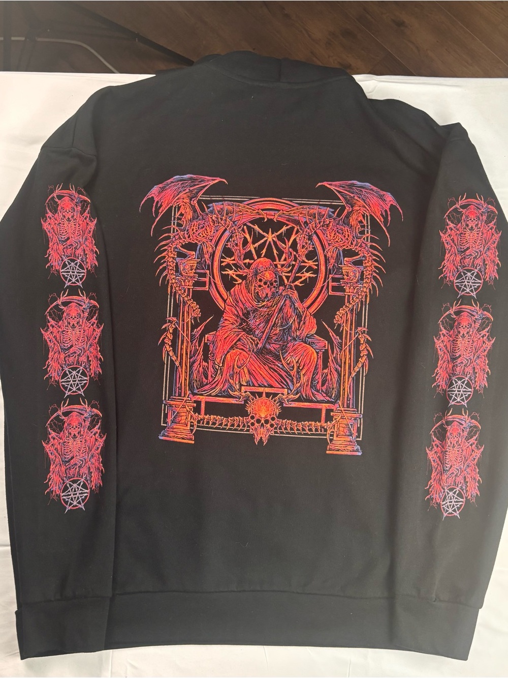 Whitechapel “Rituals Of Hate” Tour Hoodie Gothic Leader Graphic —Black Pullover - Picture 2 of 6